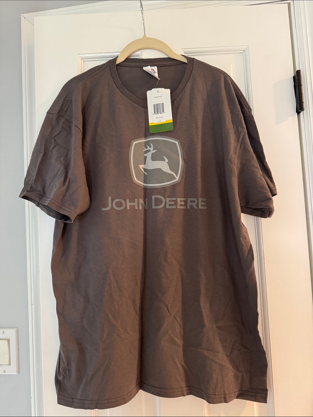 John Deere Brown Short Sleeve Logo T-Shirt